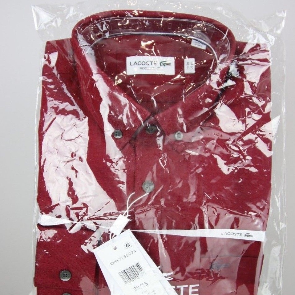 Lacoste Men's Long Sleeve Button Down Pocket Mini